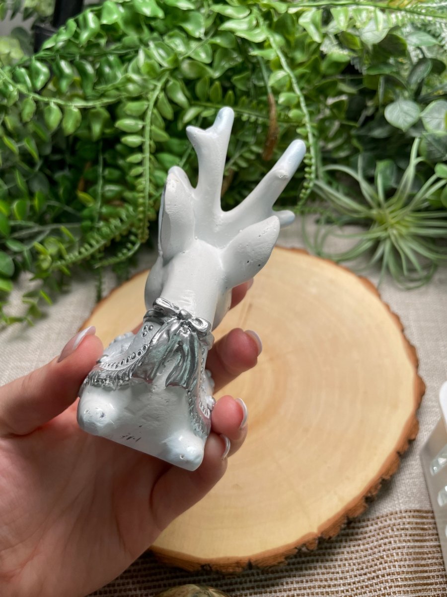 Resin Deer Sphere Stand | Copper Ashes