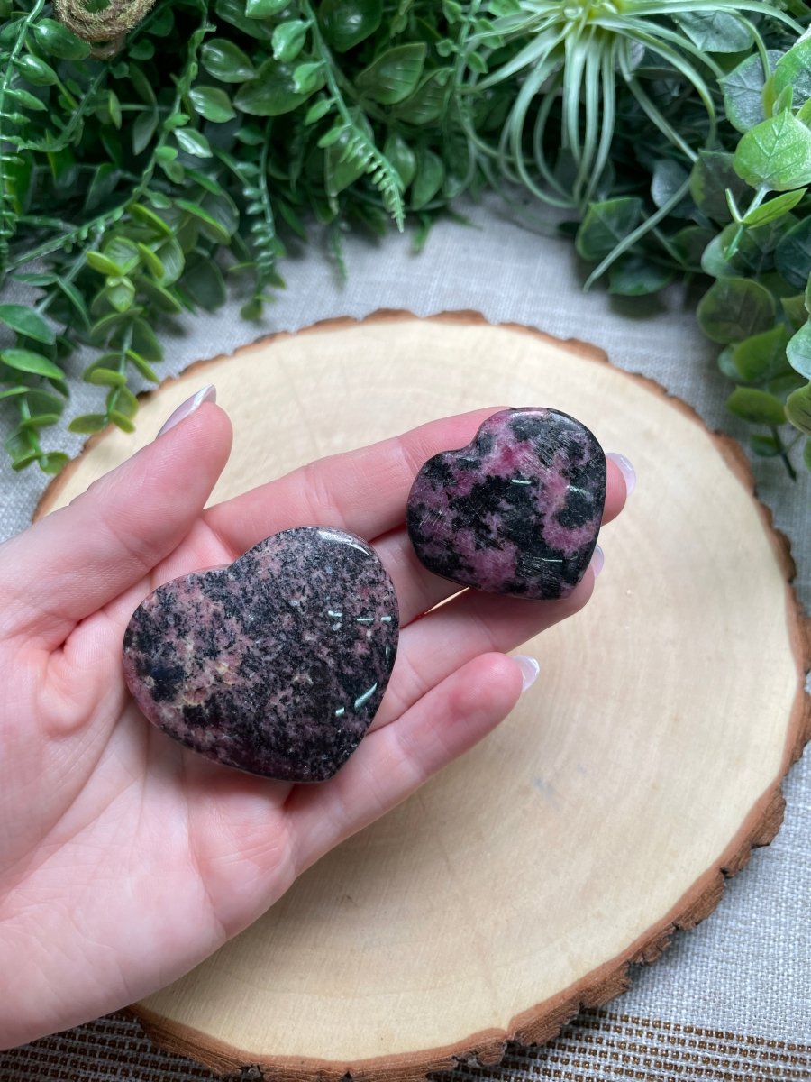 Rhodonite Heart | Copper Ashes