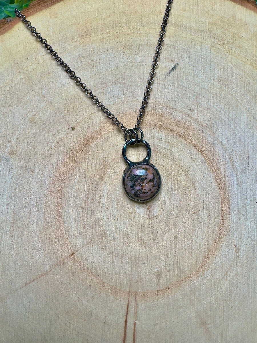 Rhodonite Necklace | Copper Ashes