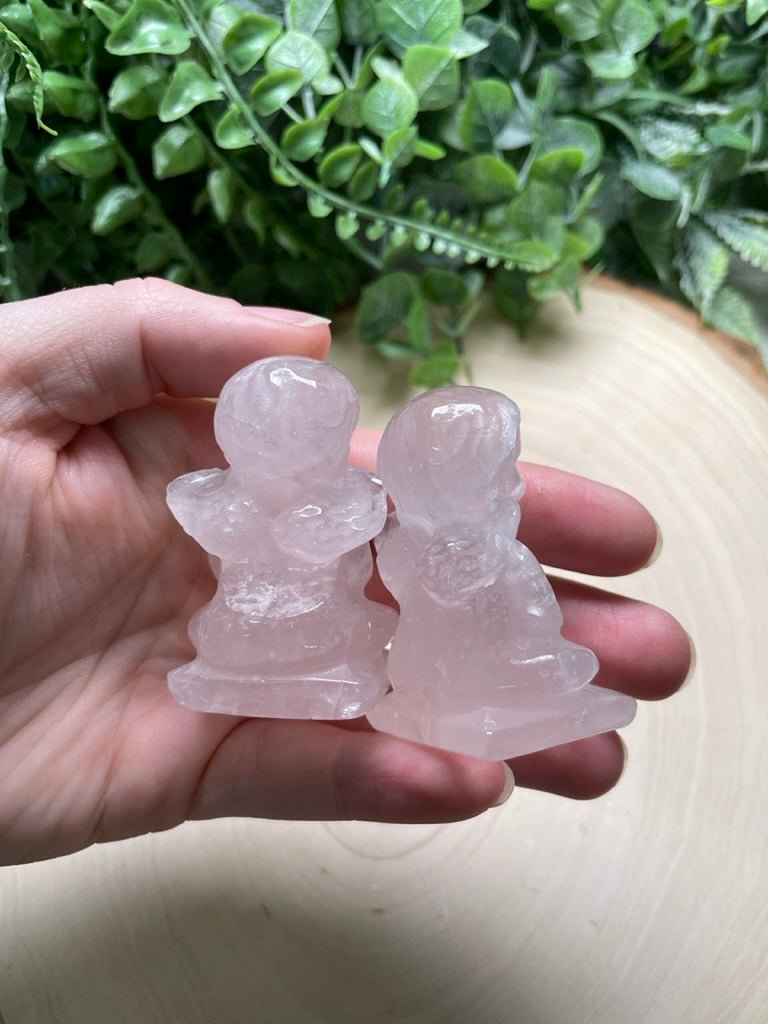 Rose Quartz Cherub Angel | Copper Ashes