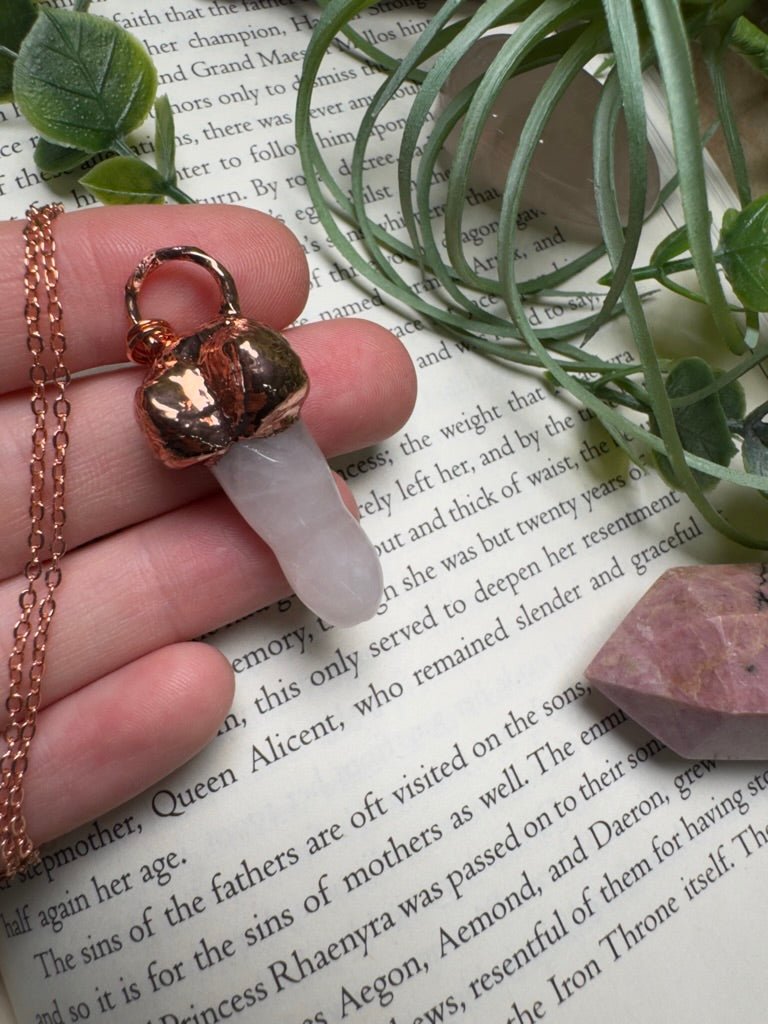 Rose Quartz Penis Necklace | Copper Ashes