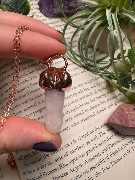 Rose Quartz Penis Necklace | Copper Ashes