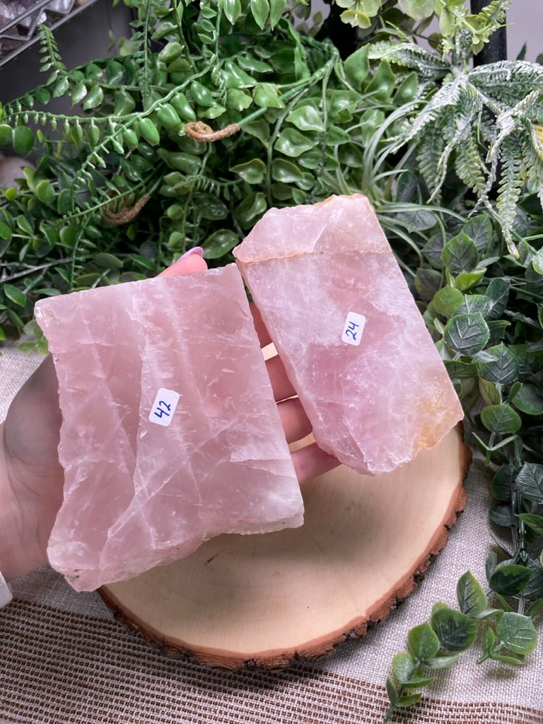 Rose Quartz Slab | Copper Ashes