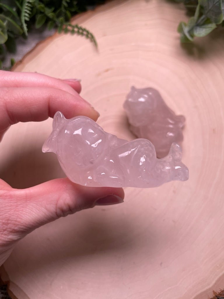 Rose Quartz Sleeping Mermaid | Copper Ashes