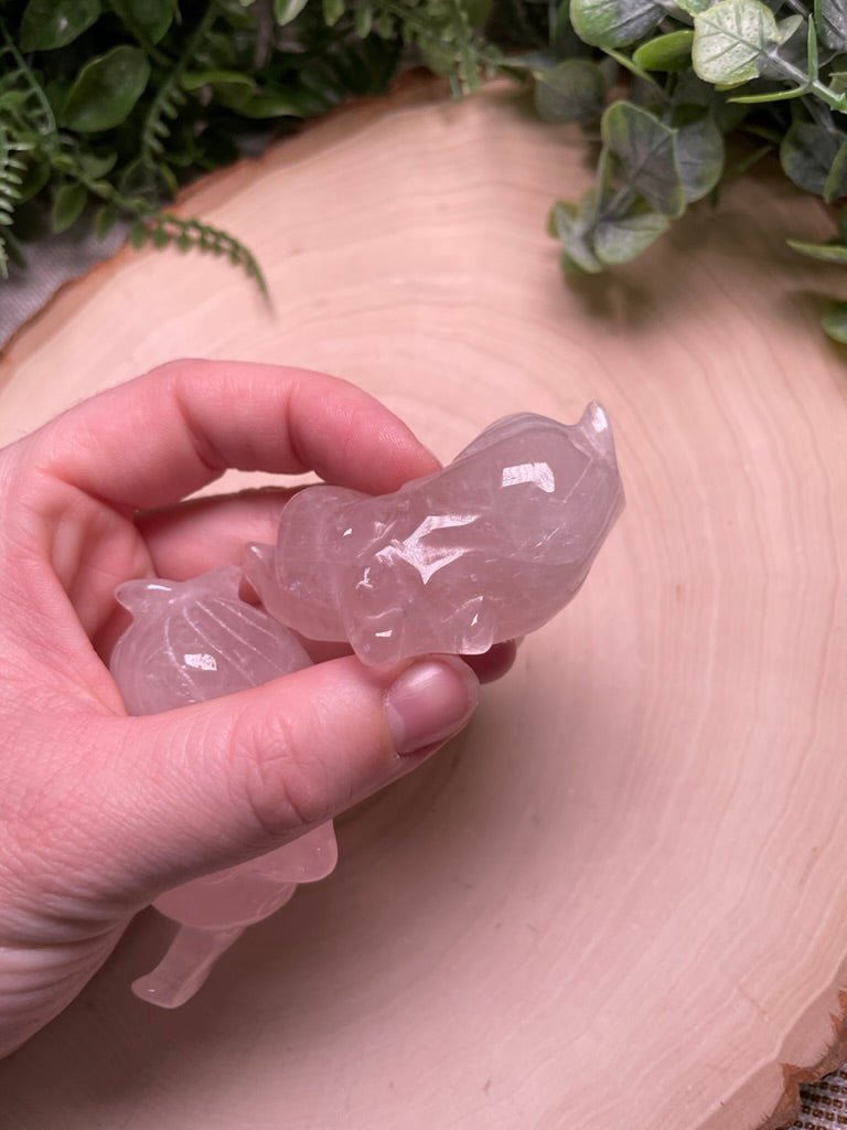 Rose Quartz Sleeping Mermaid | Copper Ashes