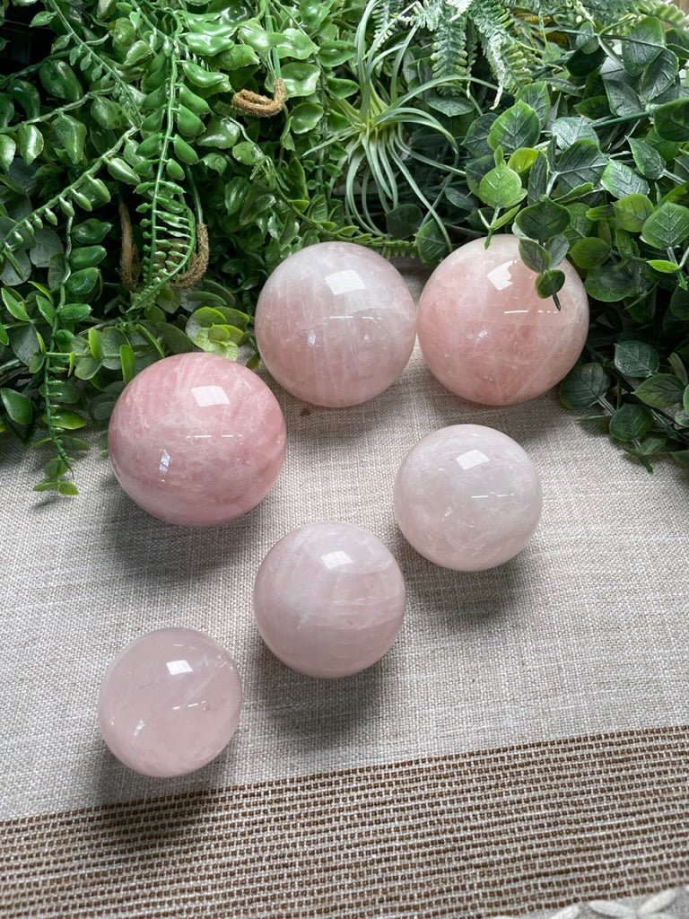 Rose Quartz Sphere | Copper Ashes