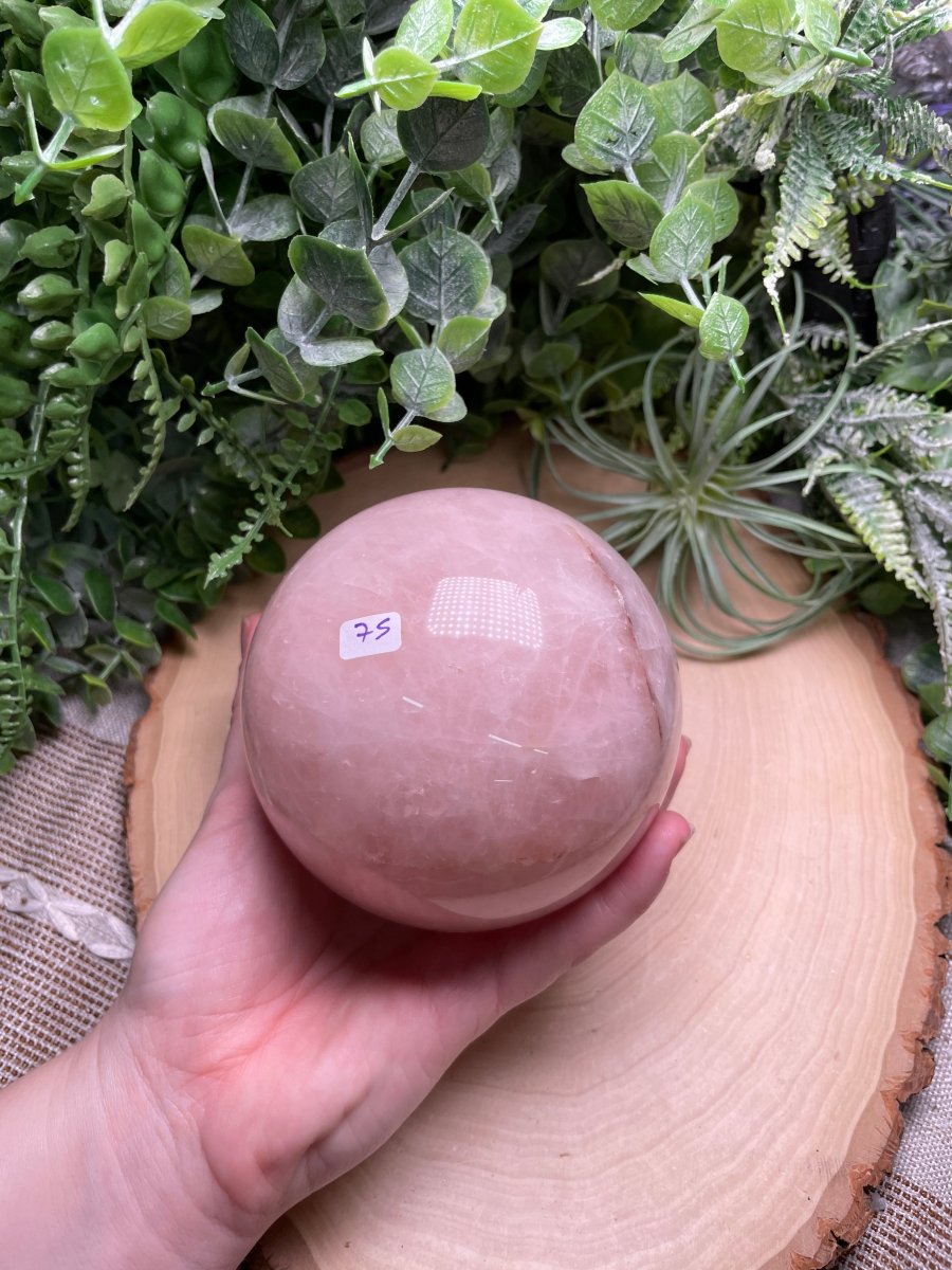 Rose Quartz Sphere (42 available) | Copper Ashes