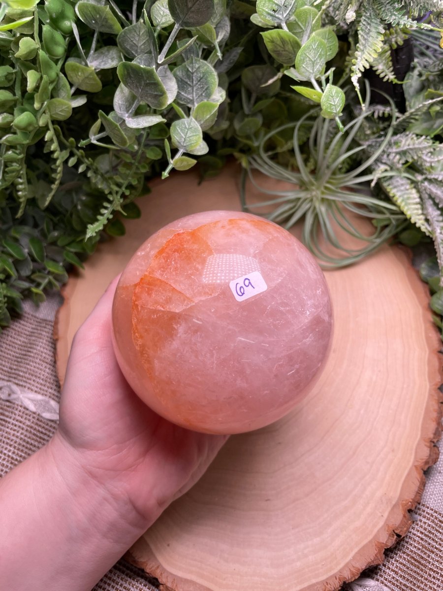 Rose Quartz Sphere (42 available) | Copper Ashes