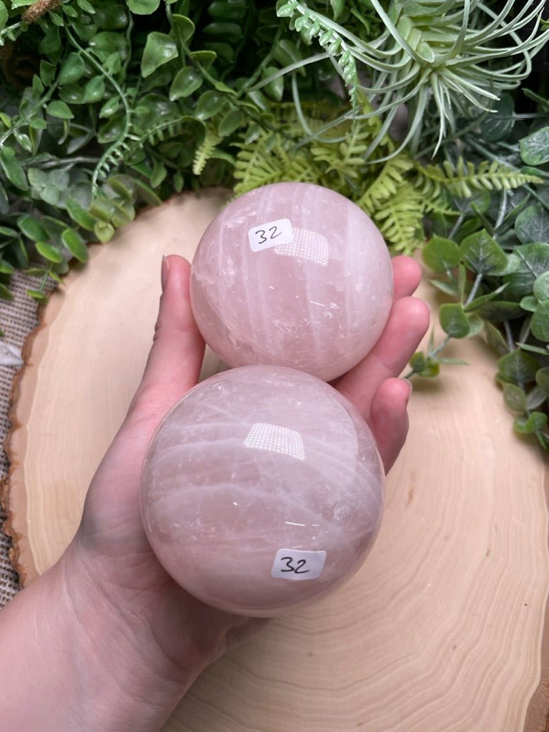 Rose Quartz Sphere (42 available) | Copper Ashes