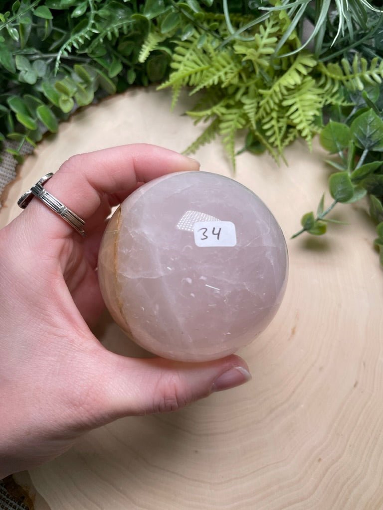 Rose Quartz Sphere (42 available) | Copper Ashes