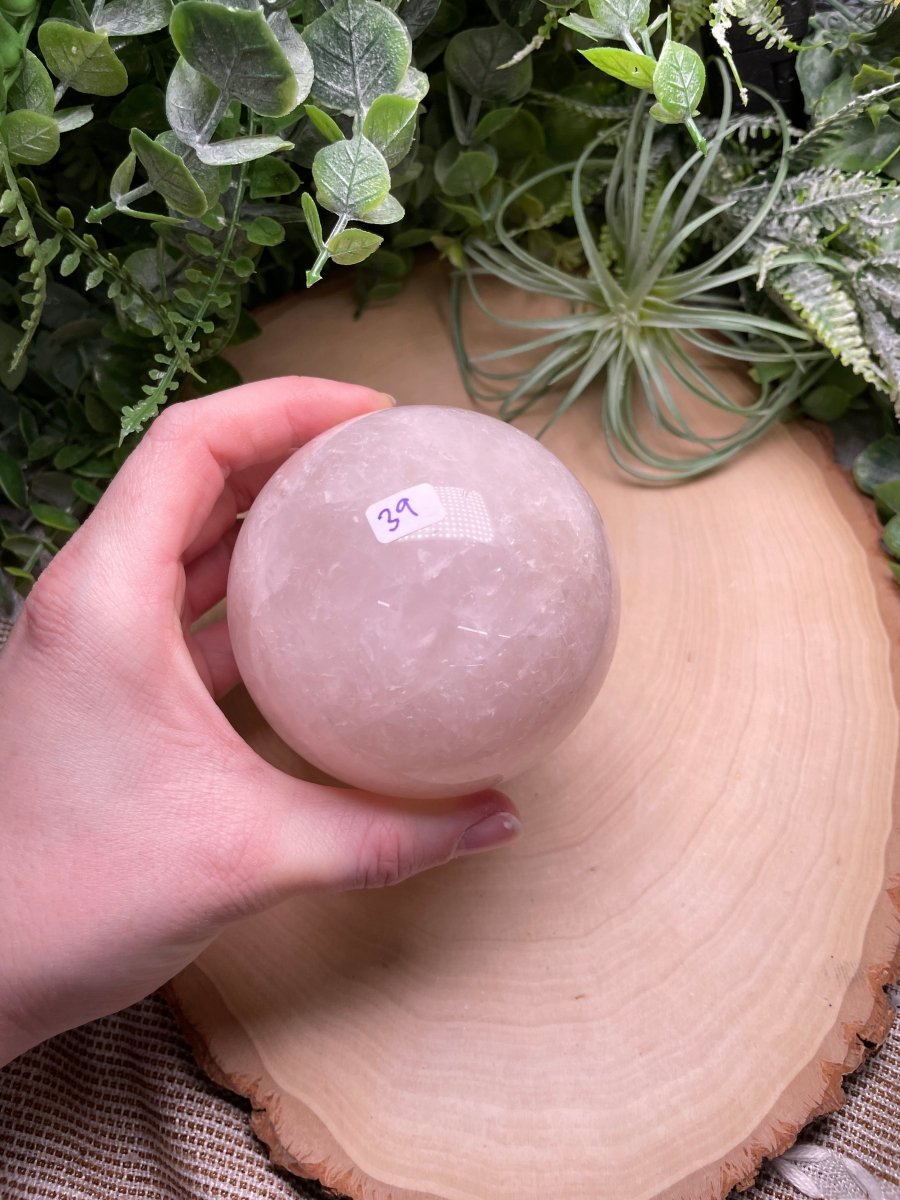 Rose Quartz Sphere (42 available) | Copper Ashes