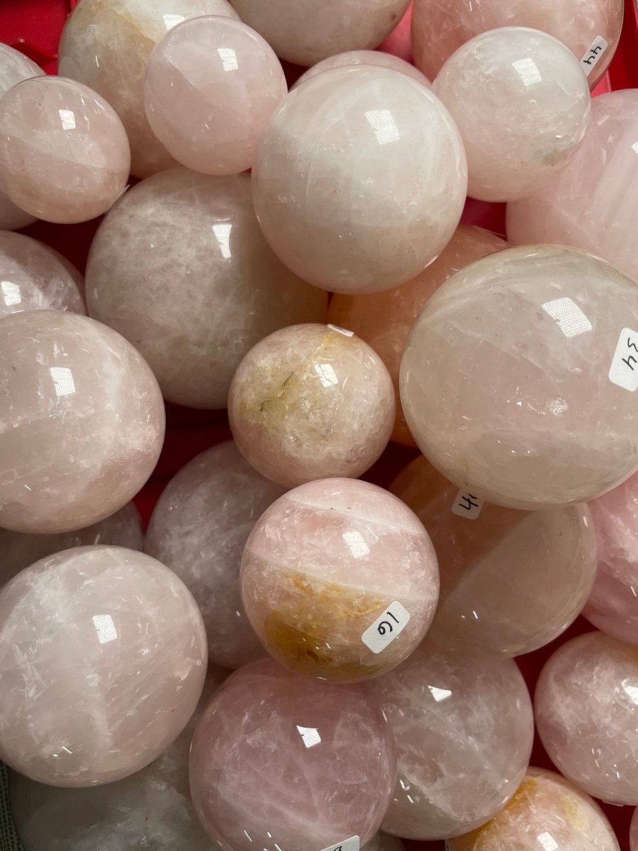 Rose Quartz Sphere (42 available) | Copper Ashes