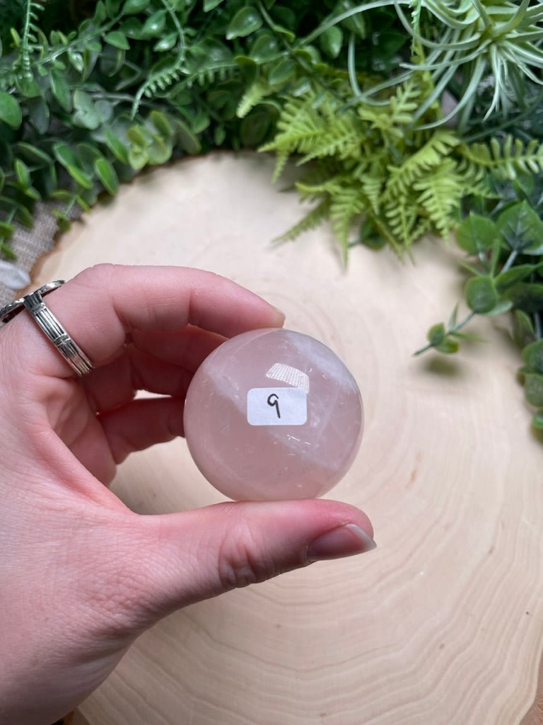 Rose Quartz Sphere (42 available) | Copper Ashes