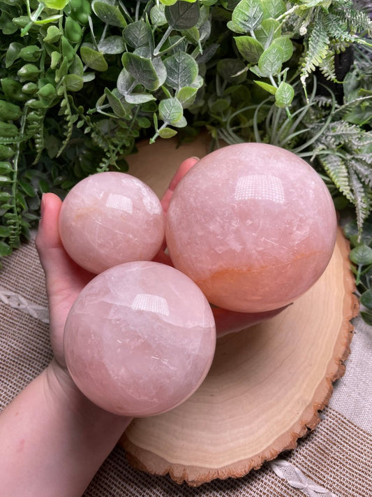 Rose Quartz Sphere (42 available) | Copper Ashes