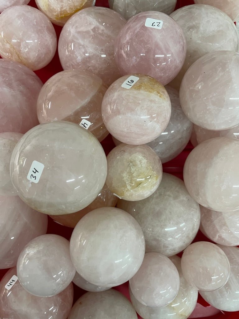 Rose Quartz Sphere (42 available) | Copper Ashes
