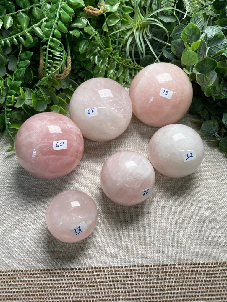 Rose Quartz Sphere | Copper Ashes