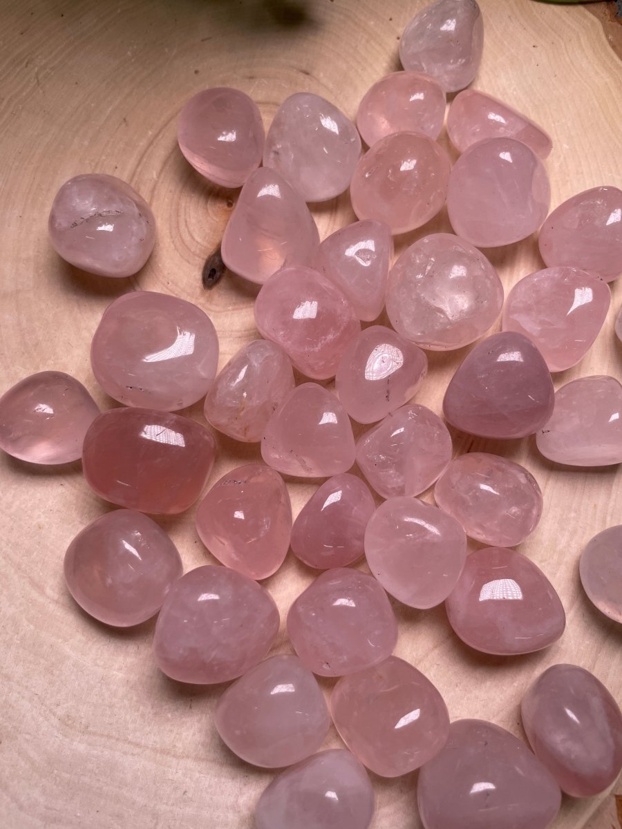 Rose Quartz Tumble | Copper Ashes