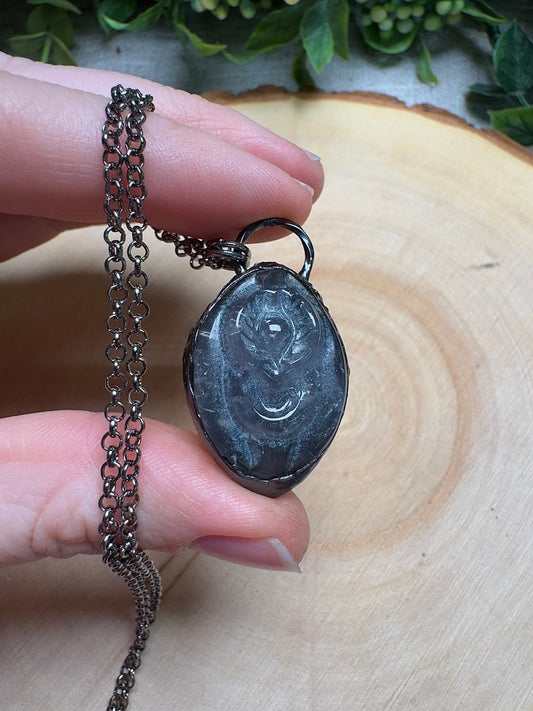 Rose Quartz Yoni Necklace | Copper Ashes