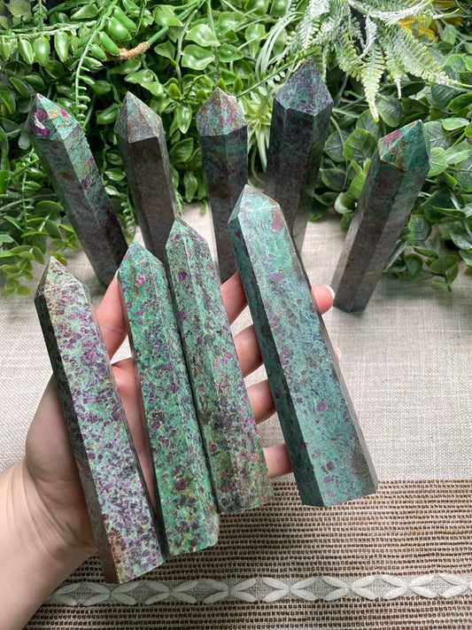 Ruby Fuschite Tower | Copper Ashes