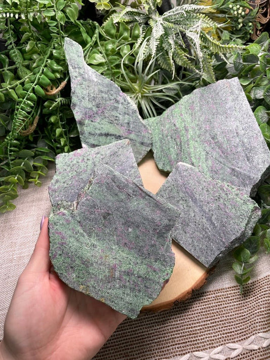Ruby Zoisite Slab | Copper Ashes