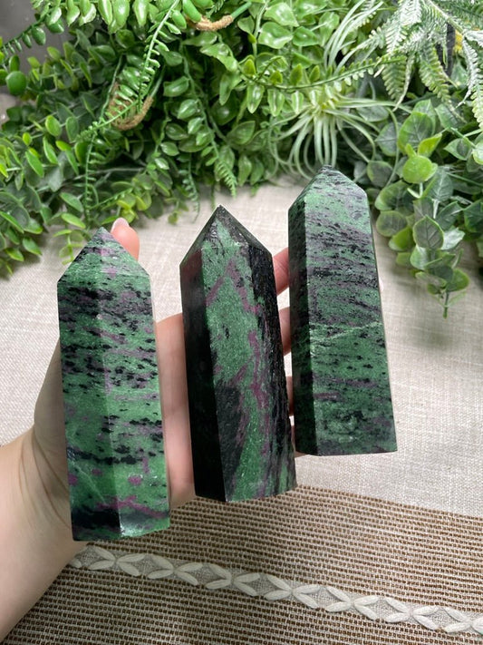 Ruby Zoisite Tower | Copper Ashes