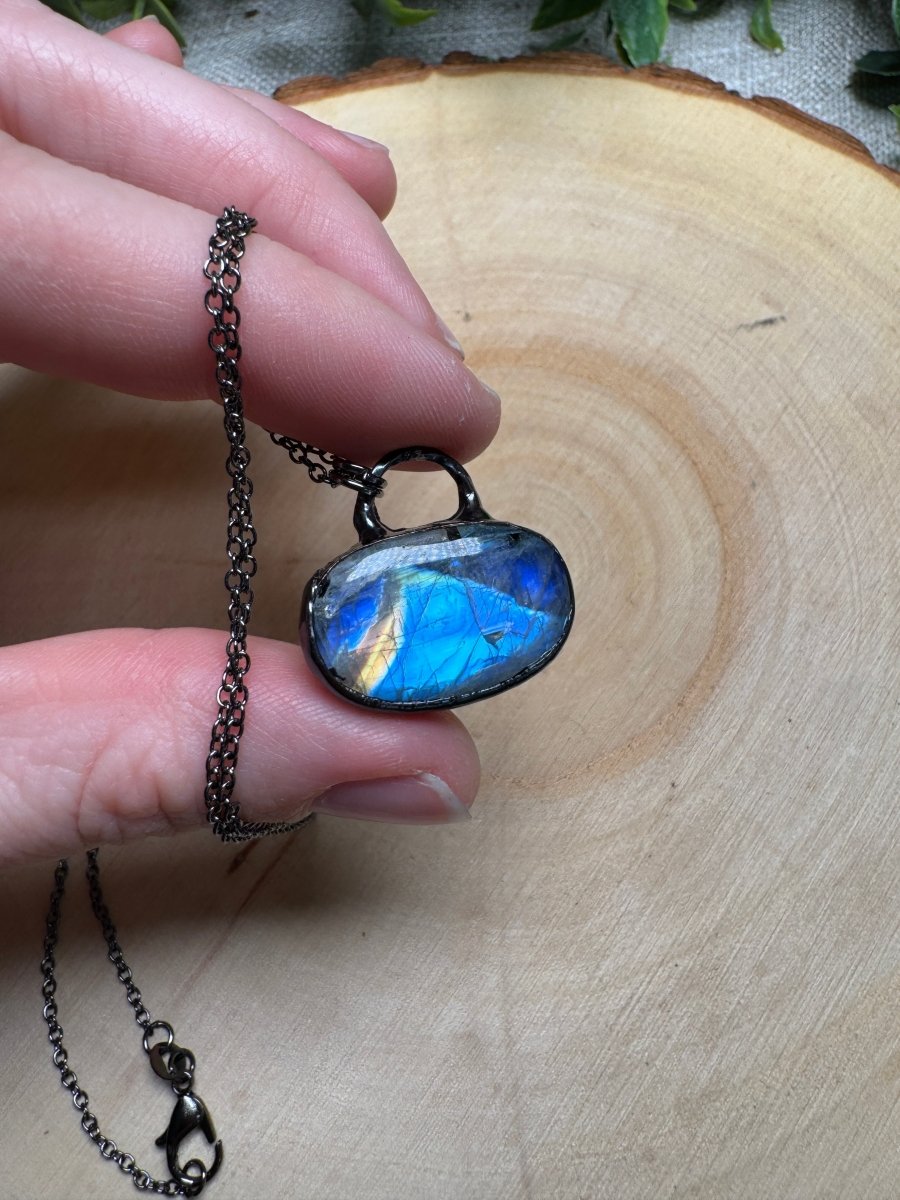 Rune - Moonstone Necklace | Copper Ashes