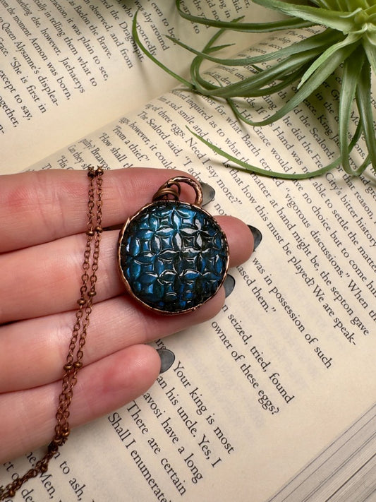 Sacred Geometry Labradorite Necklace | Copper Ashes
