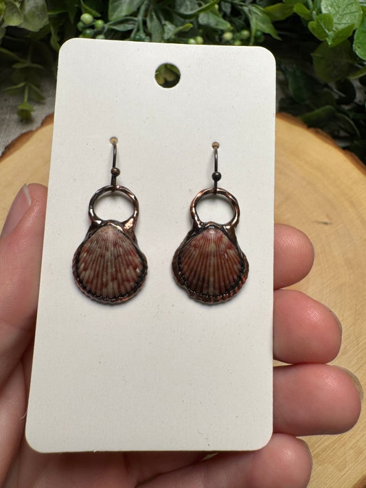 Scallop Shell Earrings | Copper Ashes