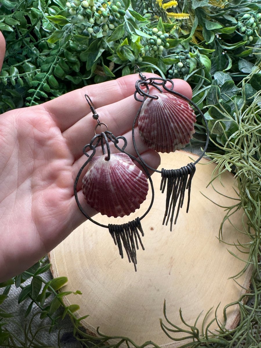 Scallop Shell Earrings | Copper Ashes