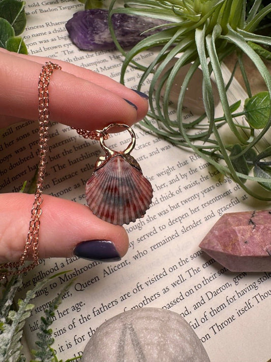Scallop Shell Necklace | Copper Ashes