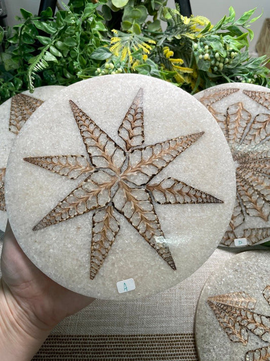 Shell Resin Decorative Plate A | Copper Ashes