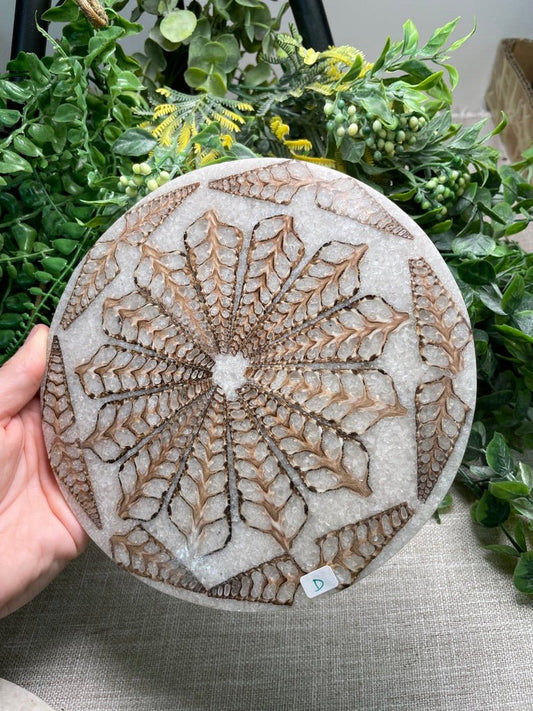 Shell Resin Decorative Plate D | Copper Ashes