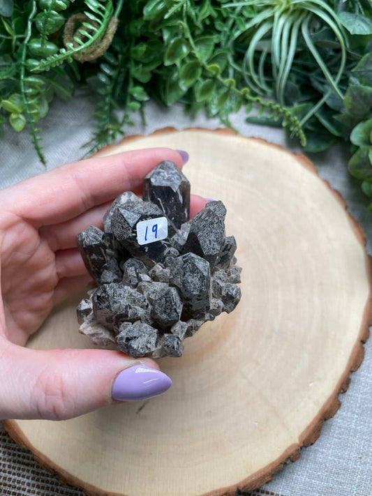 Smoky Quartz Cluster | Copper Ashes