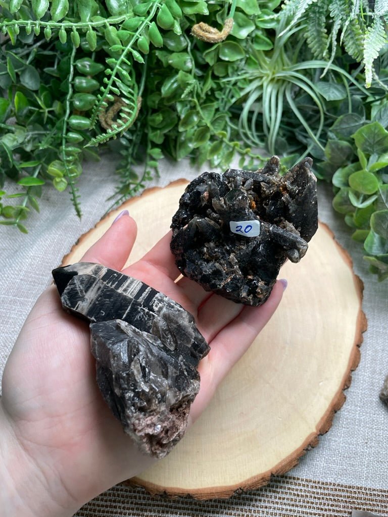 Smoky Quartz Cluster | Copper Ashes