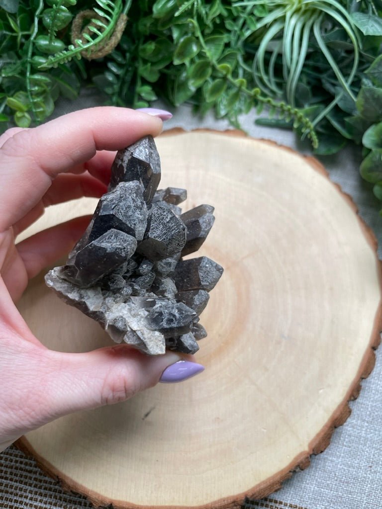 Smoky Quartz Cluster | Copper Ashes
