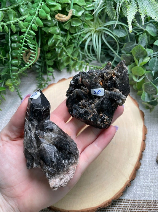 Smoky Quartz Cluster | Copper Ashes