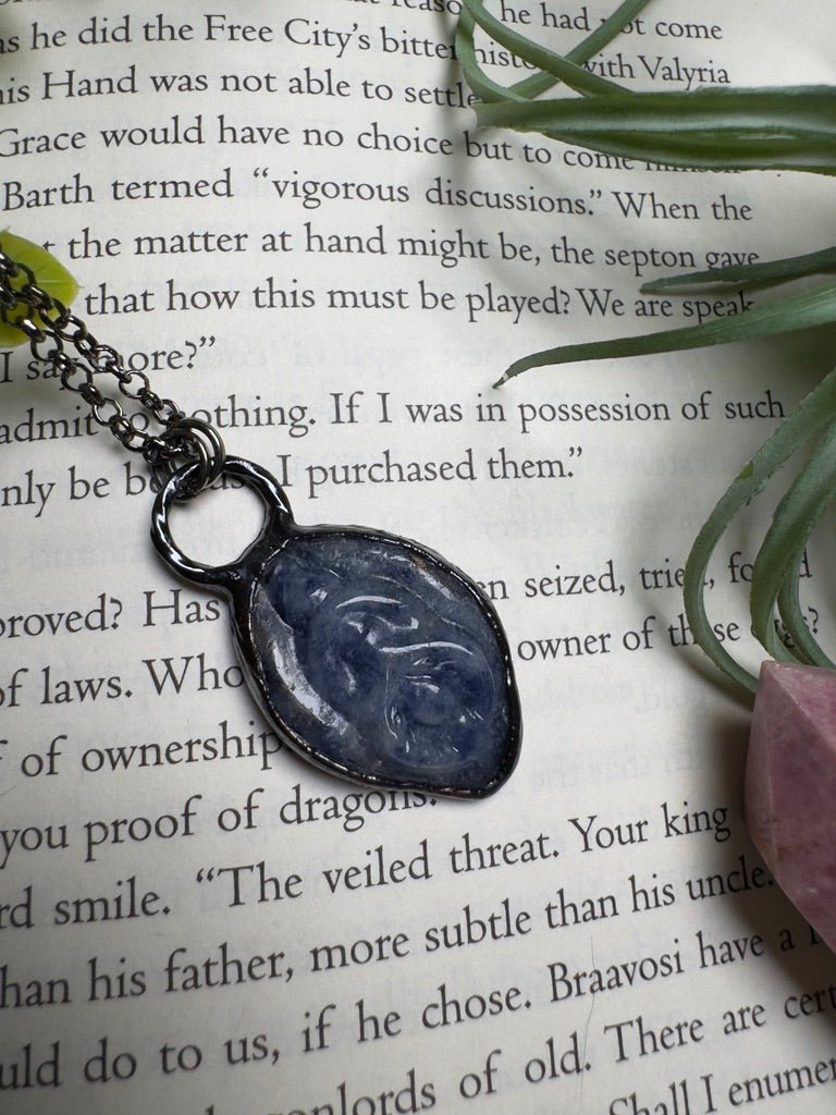 Sodalite Yoni Necklace | Copper Ashes