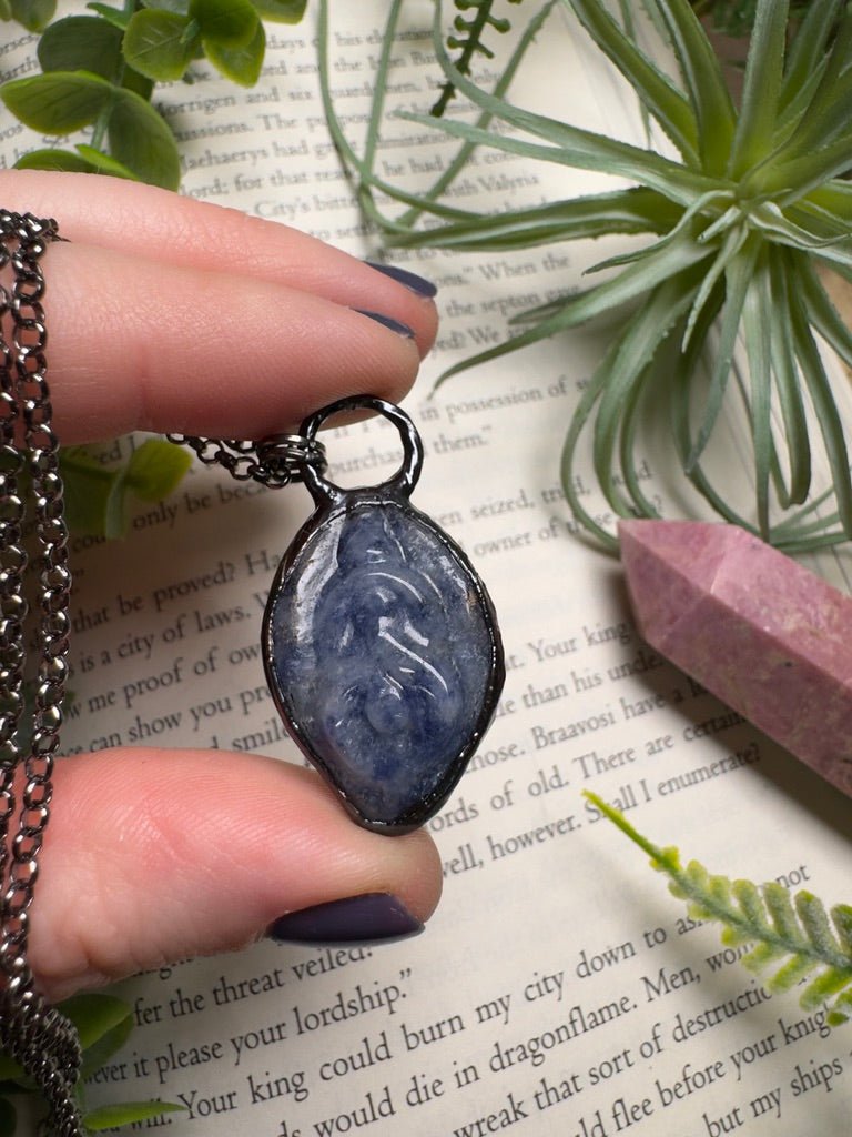 Sodalite Yoni Necklace | Copper Ashes