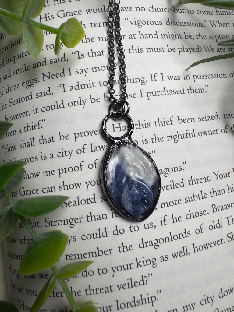 Sodalite Yoni Necklace | Copper Ashes