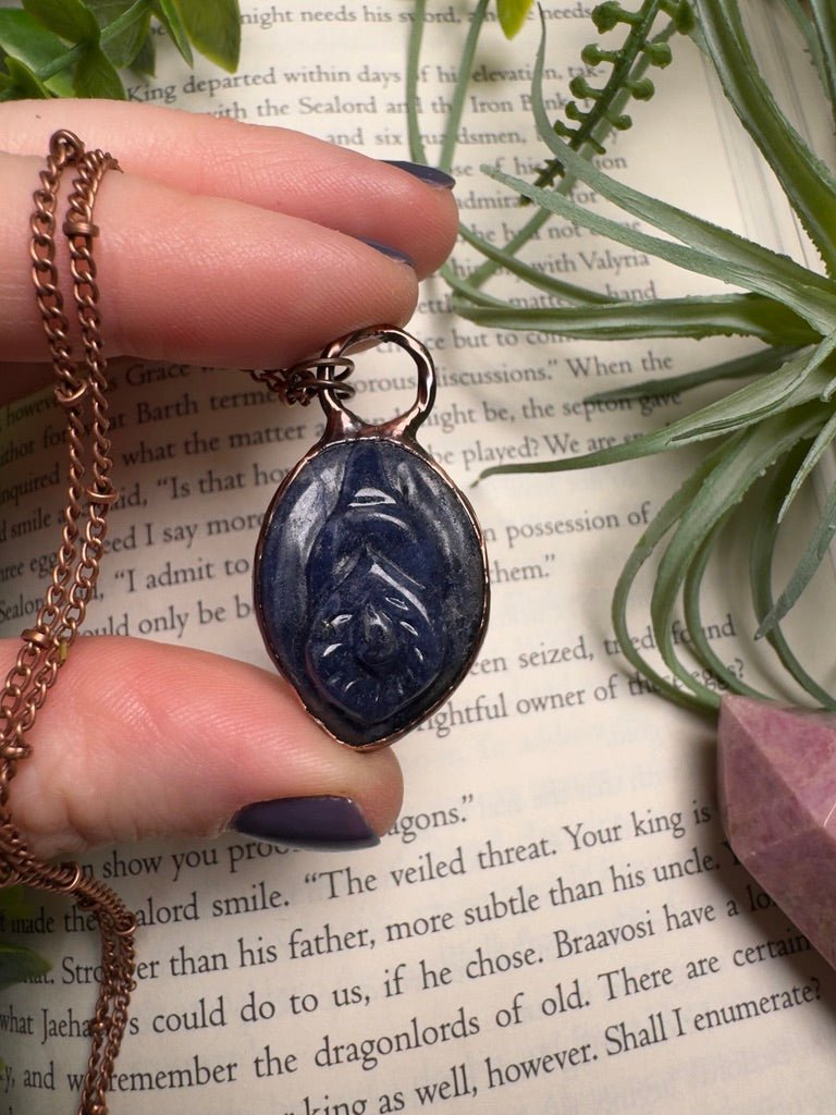 Sodalite Yoni Necklace | Copper Ashes