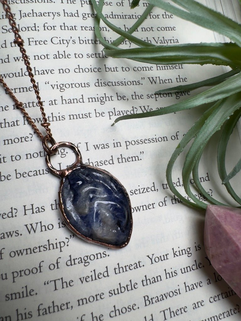 Sodalite Yoni Necklace | Copper Ashes