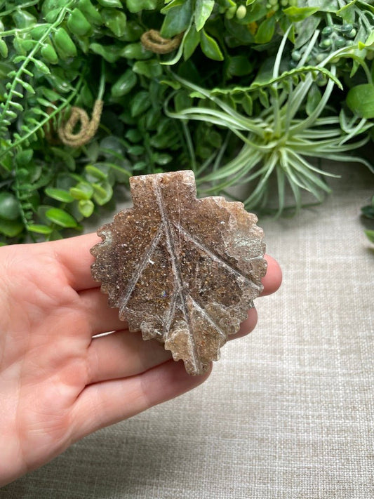 Strawberry Quartz Leaf | Copper Ashes