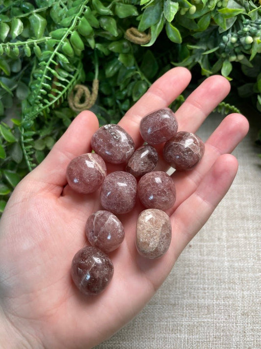 Strawberry Quartz Tumble | Copper Ashes