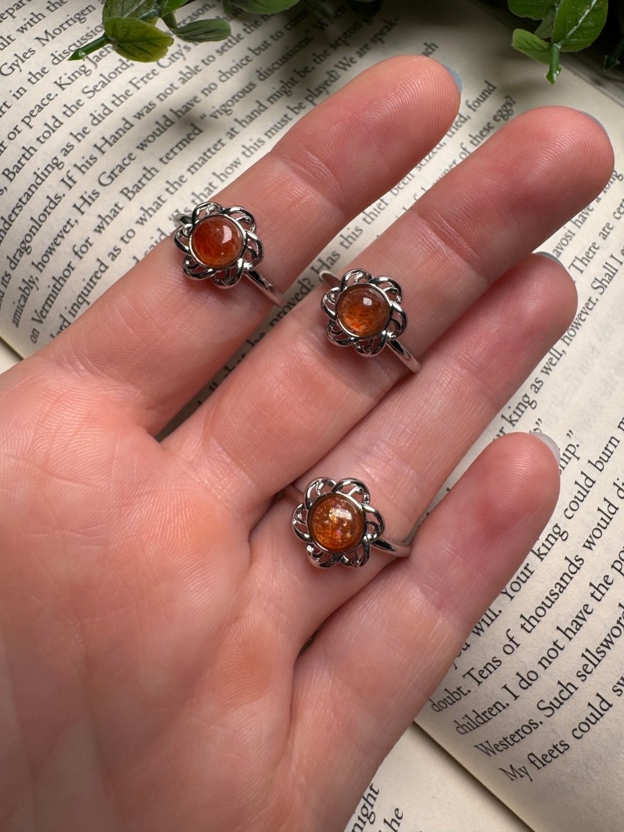 Sunstone Adjustable Ring | Copper Ashes