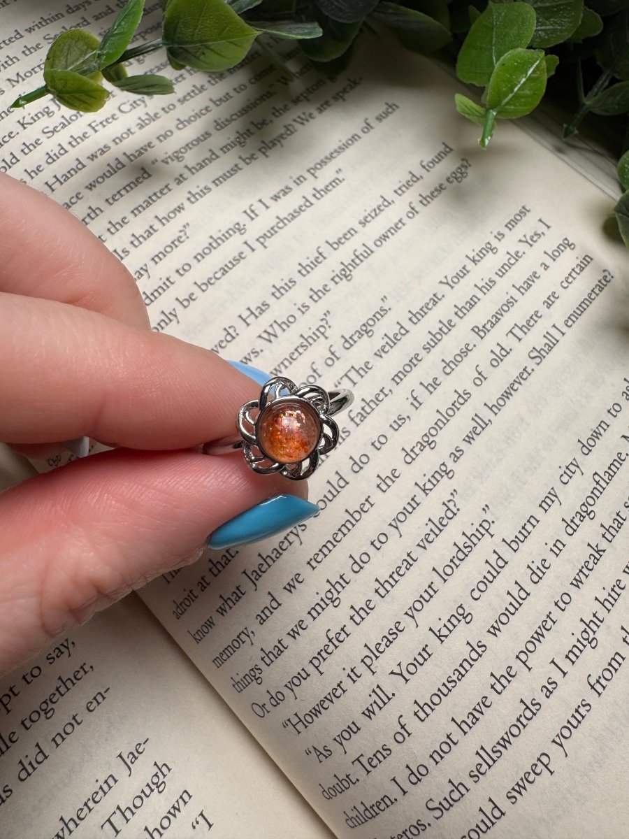 Sunstone Adjustable Ring | Copper Ashes