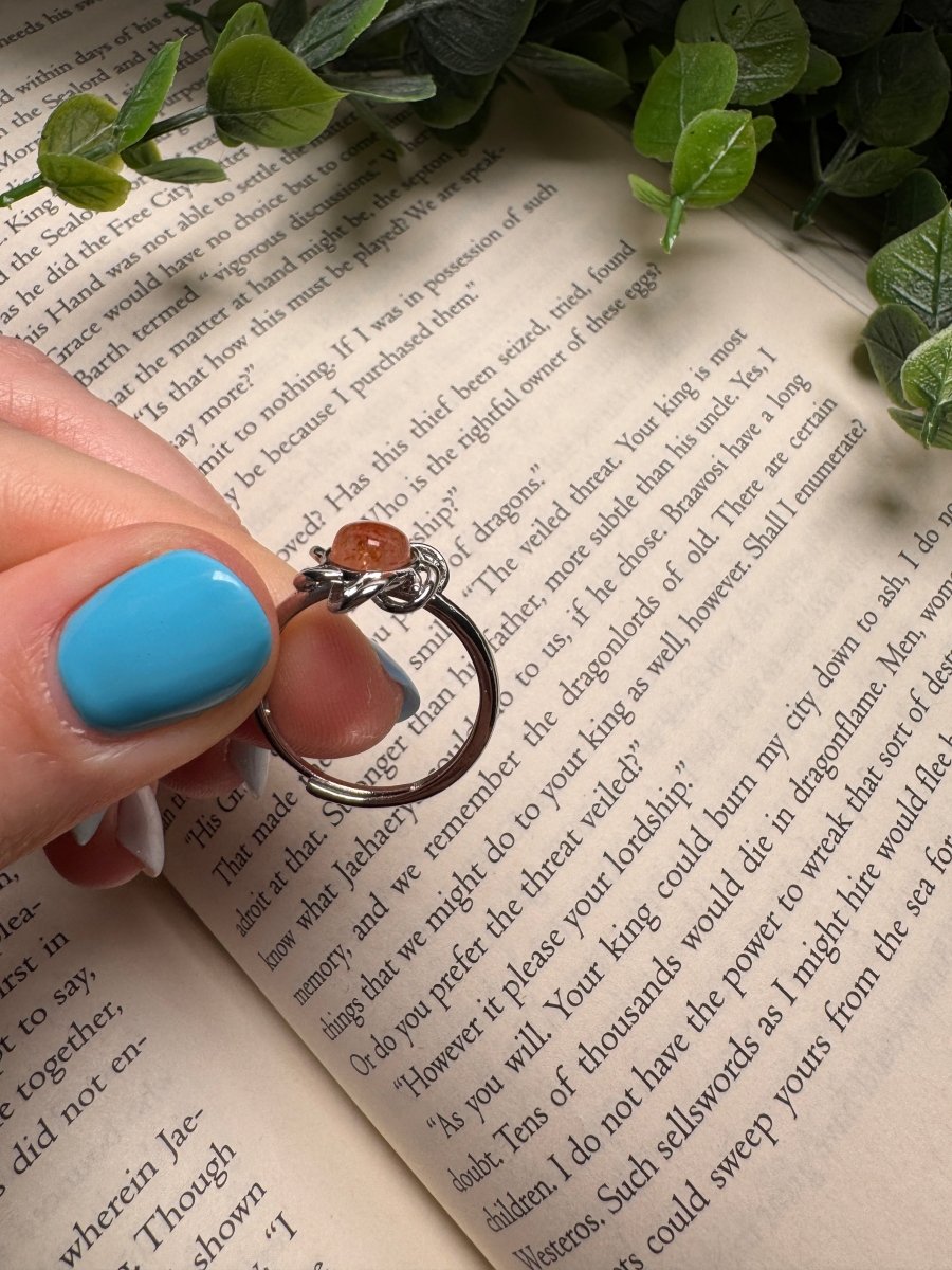 Sunstone Adjustable Ring | Copper Ashes