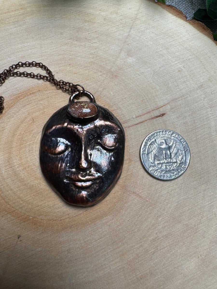 Sunstone Goddess Necklace | Copper Ashes