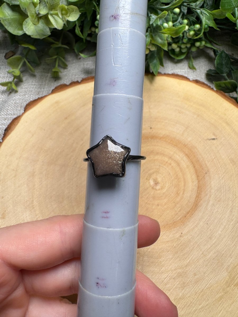 Sunstone Star Ring Size 10 | Copper Ashes