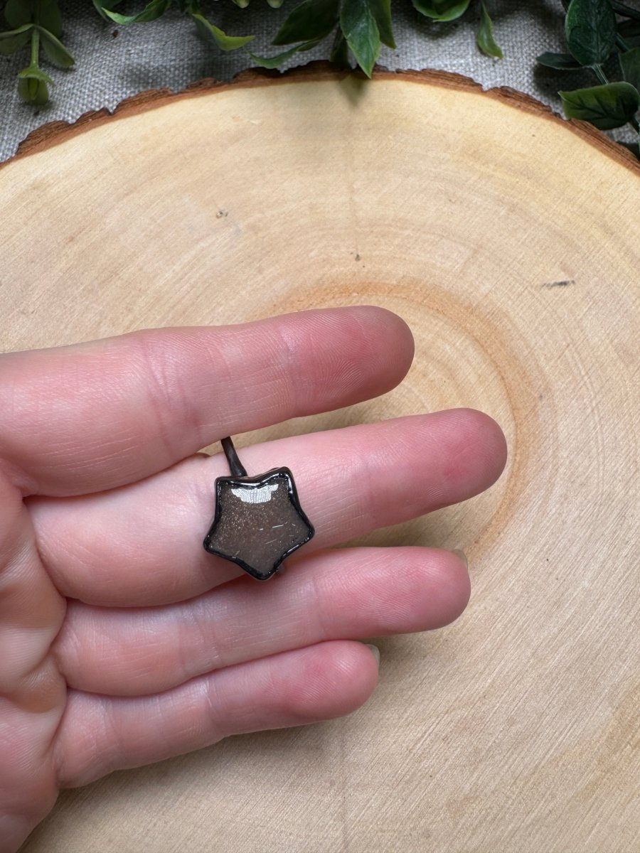 Sunstone Star Ring Size 10 | Copper Ashes