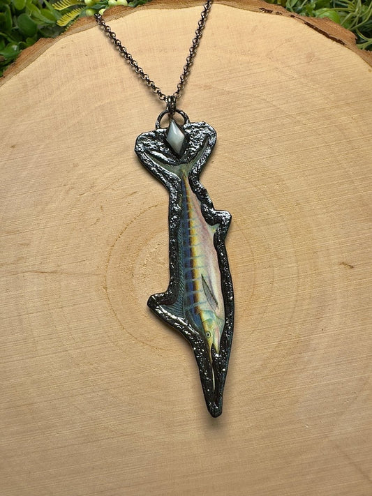 Swordfish and Shell Necklace | Copper Ashes